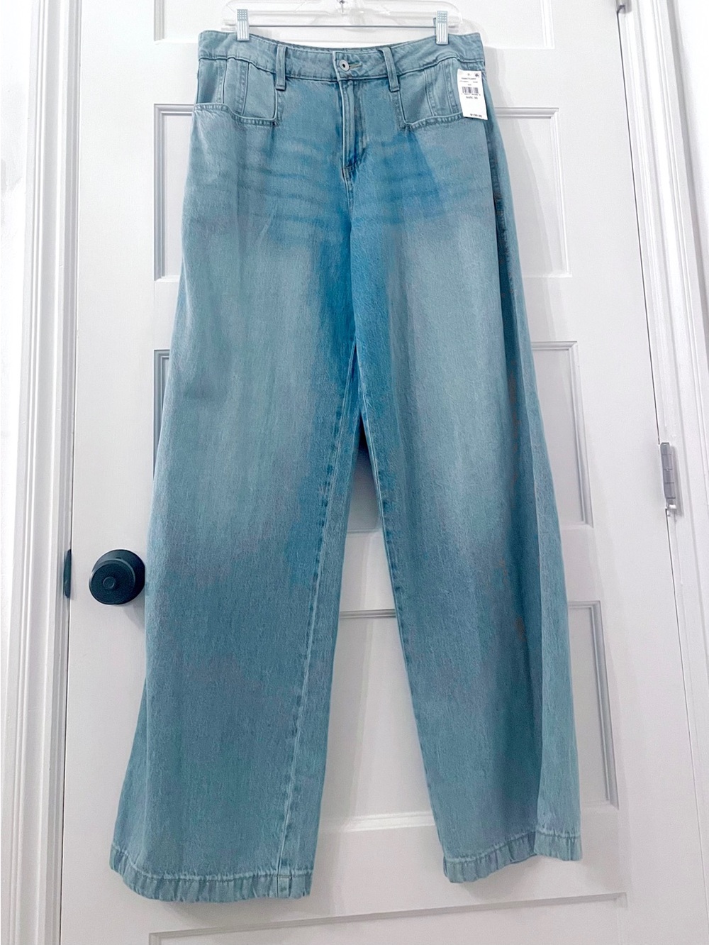 Sanctuary Highland Wide Leg Denim 30 Sail Away Mid Rise Seam Detail NWT